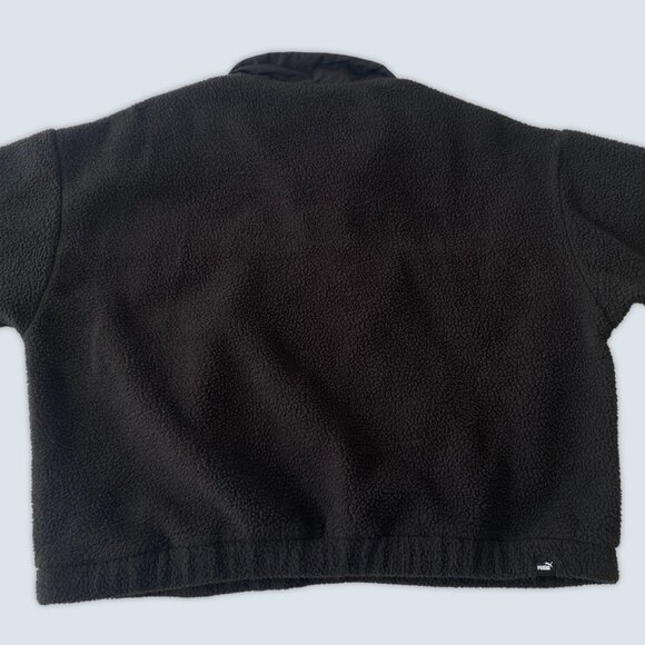 Puma Fleee Half-Zip Sweatshirt Sz M - Picture 4 of 7